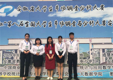 我们两支队伍参加全国大学生市场调查与分析大赛安徽省实践赛复赛